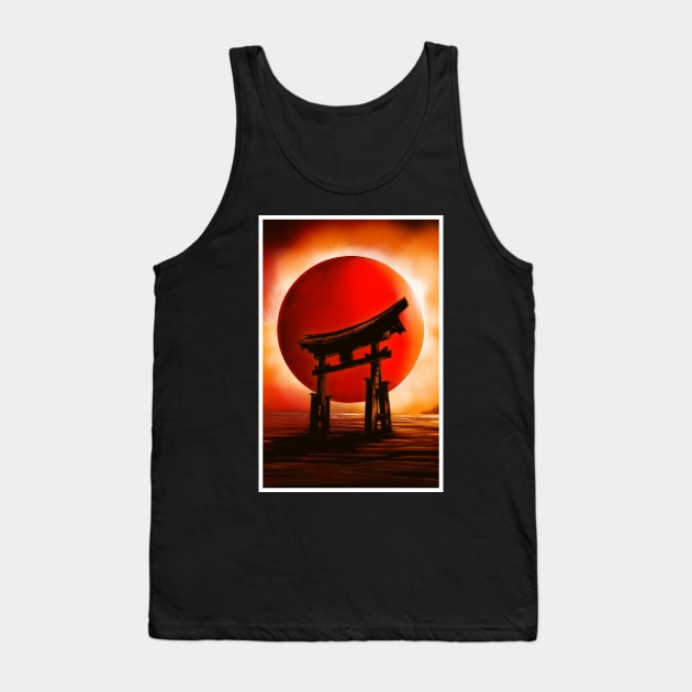 Torii gate under the sun Tank Top by ddjvigo